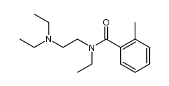 o-methyl-N-[2-(diethylamino)ethyl]-N-ethylbenzamide Structure