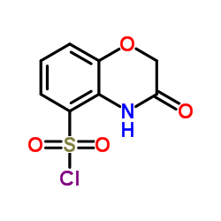 3-Oxo-3,4-dihydro-2H-1,4-benzoxazine-5-sulfonyl chloride Structure