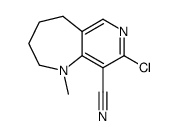 1-Methyl-8-chloro-9-cyano-2,3,4,5-tetrahydropyrido(4,3-b)azepine Structure