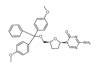 2',3'-dideoxy-5'-O-(4,4'-dimethoxytrityl)-5-azacytidine Structure