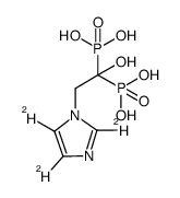 唑来膦酸-d3酸结构式