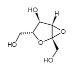 2,3-Anhydro-β-D-fructofuranose结构式