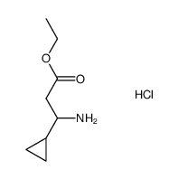 racemic 3-amino-3-cyclopropyl-propionic acid ethyl ester hydrochloride结构式