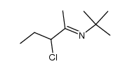 N-(3-chloro-2-pentylidene)-tert-butylamine结构式