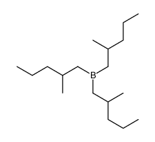 tris(2-methylpentyl)borane Structure