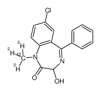 Temazepam-13C,d3 Structure