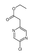 ethyl 2-(5-chloropyrazin-2-yl)acetate结构式