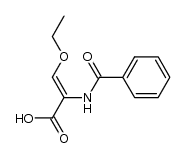 3-ethoxy-2-benzoylamino-acrylic acid Structure