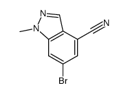 6-bromo-1-methyl-1H-indazole-4-carbonitrile Structure