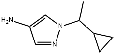 1-(1-环丙基乙基)-1H-吡唑-4-胺结构式