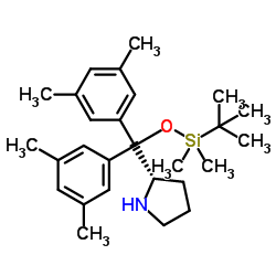 S-2-[[[(1,1-dimethylethyl)dimethylsilyl]oxy]bis(3,5-dimethylphenyl)Methyl]-Pyrrolidine Structure