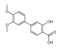 4-(3,4-dimethoxyphenyl)-2-hydroxybenzoic acid结构式