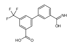 3-(3-carbamoylphenyl)-5-(trifluoromethyl)benzoic acid结构式