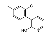 3-(2-chloro-4-methylphenyl)-1H-pyridin-2-one结构式