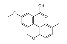 5-methoxy-2-(2-methoxy-5-methylphenyl)benzoic acid Structure