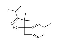 2-(1'-Hydroxy-1',2'-dihydro-5'-methylbenzocyclobuten-1'-yl)-2,4-dimethylpentan-3-one Structure