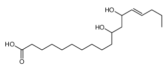 11,13-dihydroxy-14-octadecaenoic acid结构式