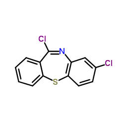 8,11-Dichlorodibenzo[b,f][1,4]thiazepine结构式