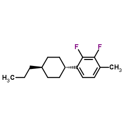 2,3-Difluoro-1-methyl-4-(trans-4-propylcyclohexyl)benzene structure