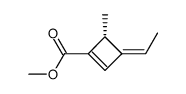 1-Cyclobutene-1-carboxylicacid,3-ethylidene-4-methyl-,methylester,[R-(Z)]- Structure