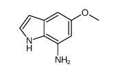 7-氨基-5-甲氧基吲哚结构式