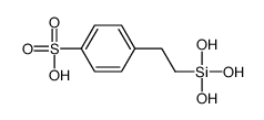 4-(2-trihydroxysilylethyl)benzenesulfonic acid structure