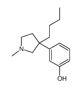 m-(3-Butyl-1-methyl-3-pyrrolidinyl)phenol structure