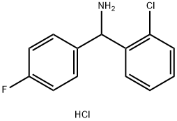 (2-chlorophenyl)(4-fluorophenyl)methanamine hydrochloride structure