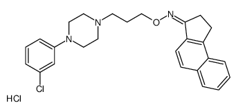 (Z)-N-[3-[4-(3-chlorophenyl)piperazin-1-yl]propoxy]-1,2-dihydrocyclopenta[a]naphthalen-3-imine,hydrochloride Structure