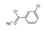 sodium 3-chlorobenzenesulfinate structure