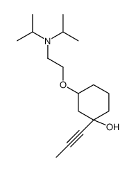 3-[2-(dipropan-2-ylamino)ethoxy]-1-prop-1-ynyl-cyclohexan-1-ol Structure