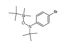 1-[N-tert-butyl-N-(tert-butyldimethylsilyloxy)amino]-4-bromobenzene结构式