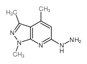 6-HYDRAZINO-1,3,4-TRIMETHYL-1H-PYRAZOLO[3,4-B]PYRIDINE structure