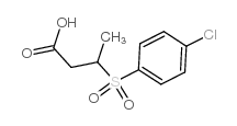 3-(4-CHLOROBENZENESULFONYL)BUTYRIC ACID structure