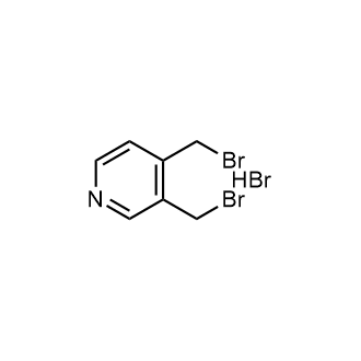 3,4-Bis(bromomethyl)pyridine;hydrobromide structure