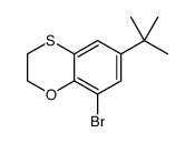 8-bromo-6-tert-butyl-2,3-dihydro-1,4-benzoxathiine Structure