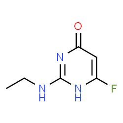 4(1H)-Pyrimidinone,2-(ethylamino)-6-fluoro-(9CI) Structure