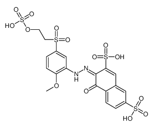 4-hydroxy-3-[[2-methoxy-5-[[2-(sulphooxy)ethyl]sulphonyl]phenyl]azo]naphthalene-2,7-disulphonic acid Structure