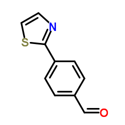 4-(1,3-噻唑-2-基)苯甲醛结构式