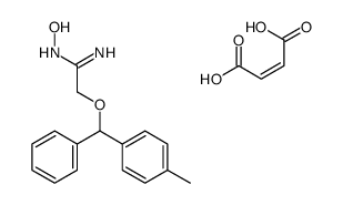 [(Z)-N-hydroxy-C-[[(4-methylphenyl)-phenylmethoxy]methyl]carbonimidoyl]azanium,(Z)-4-hydroxy-4-oxobut-2-enoate Structure