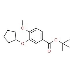 TERT-BUTYL 3-(CYCLOPENTYLOXY)-4-METHOXYBENZOATE structure