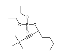 diethyl [(3S)-1-trimethylsilylhept-1-yn-3-yl] phosphate结构式