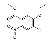 5-ethoxy-4-methoxy-2-nitrobenzoic acid methyl ester Structure