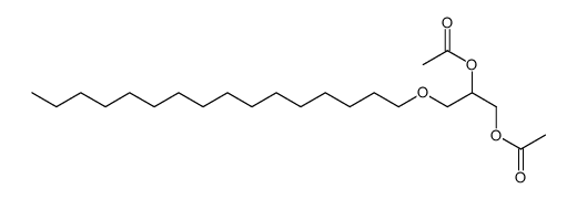 1,2-Propanediol, 3-(hexadecyloxy)-, diacetate结构式