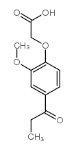 2-(2-methoxy-4-propanoylphenoxy)acetic acid structure