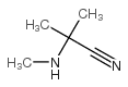 2-Methyl-2-(methylamino)propanenitrile Structure