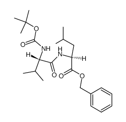 tert-butoxycarbonylvalylleucine benzyl ester结构式