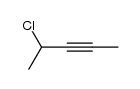 4-chloro-pent-2-yne Structure