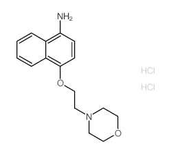 4-(2-吗啉乙氧基)萘-1-胺双盐酸盐结构式