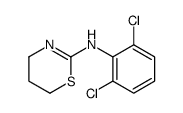 N-(2,6-dichlorophenyl)-5,6-dihydro-4H-1,3-thiazin-2-amine结构式